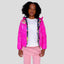 Girl's Cire Puffer with Mash Print Lining Jacket - FINAL SALE Girl's Jacket Members Only FUCHSIA 4 