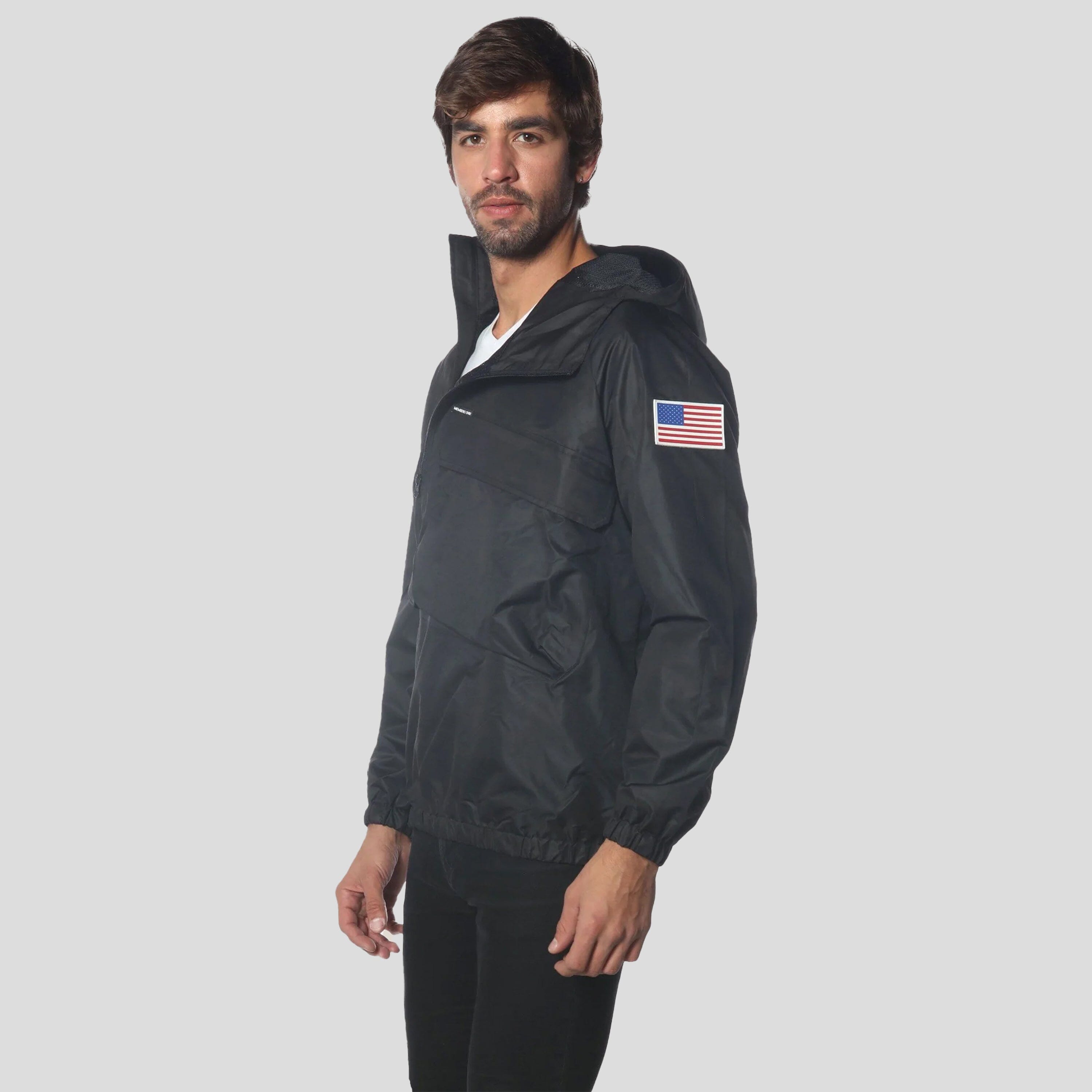 Men's Asymmetrical Windbreaker Jacket Men's Jackets Members Only 