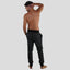 Men's Flannel Jogger Lounge Pants - Black/Grey Men's Sleep Pant Members Only 