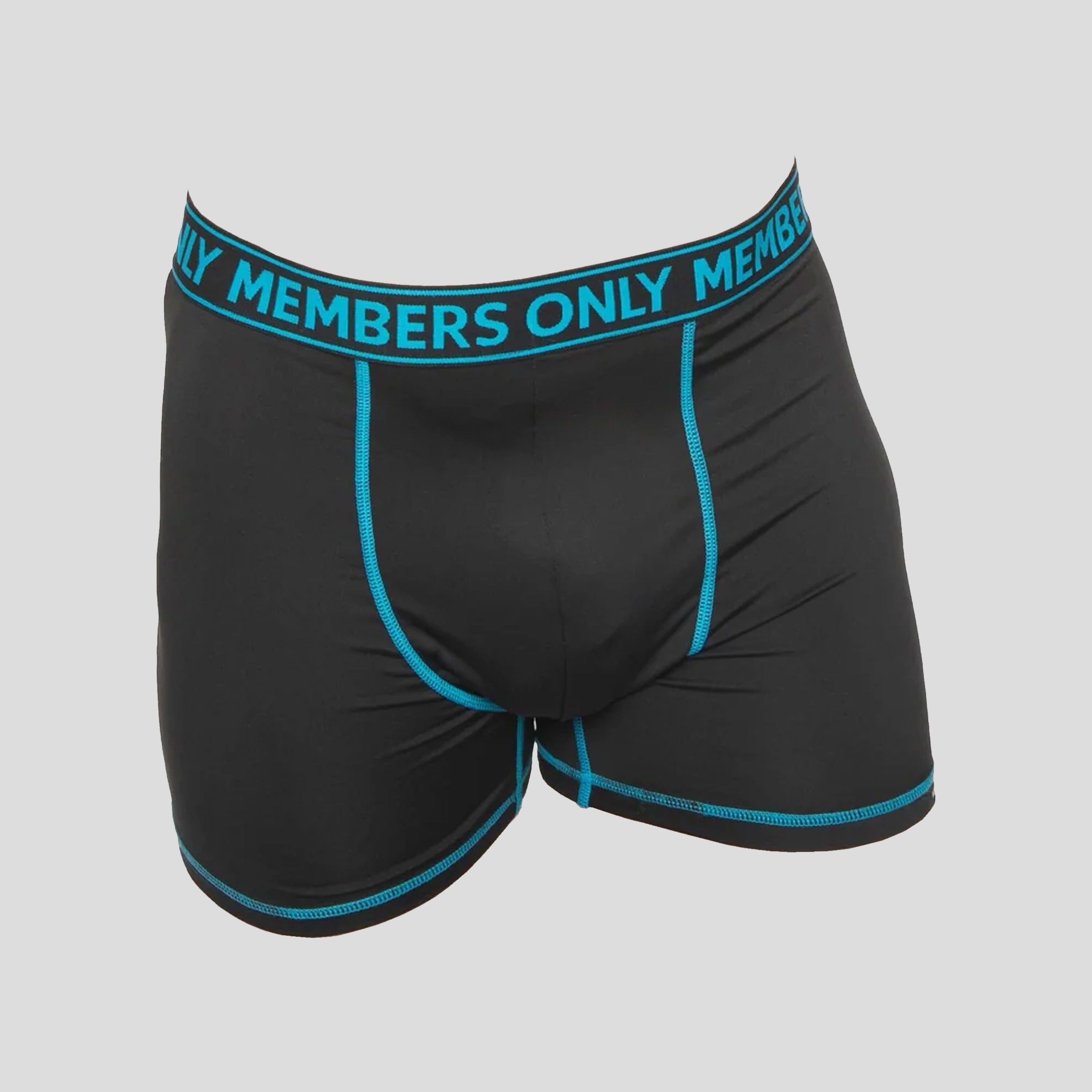 Members Only 3PK Athletic Boxer Brief Contrast Elastic Briefs Members Only 