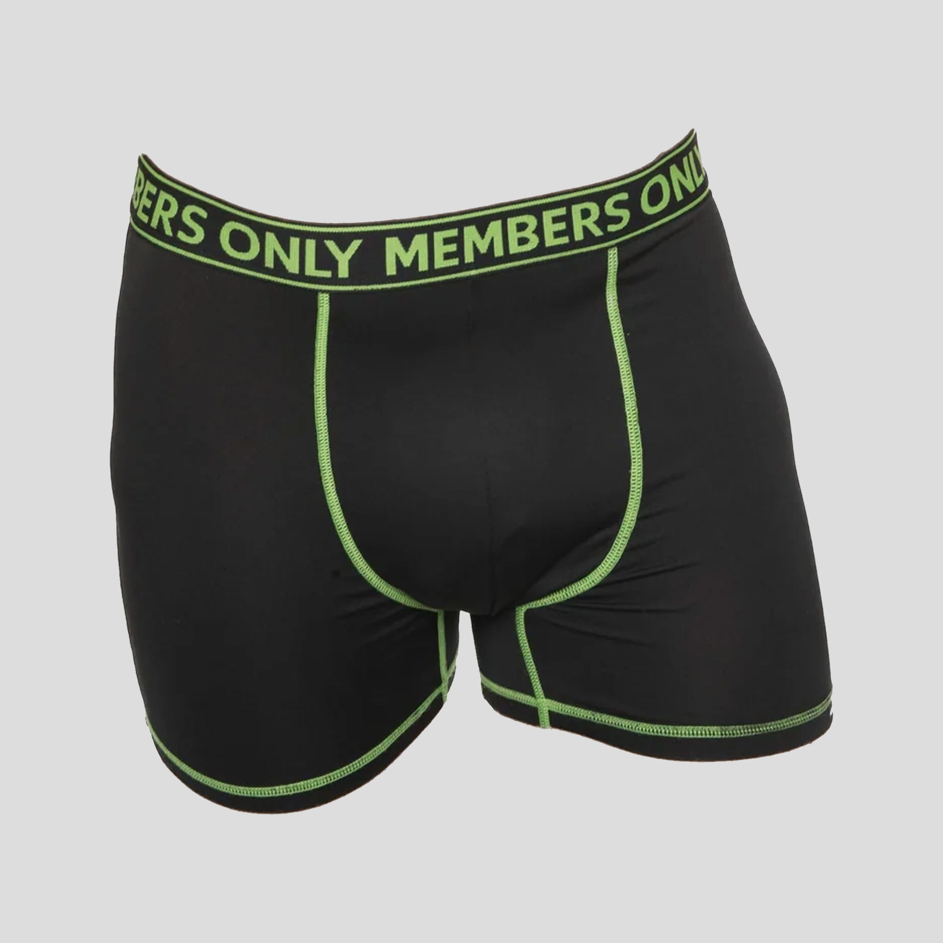 Members Only 3PK Athletic Boxer Brief Contrast Elastic Briefs Members Only 