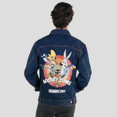 Men's Looney Tunes Denim Trucker Jacket - FINAL SALE Men's Jackets Members Only 