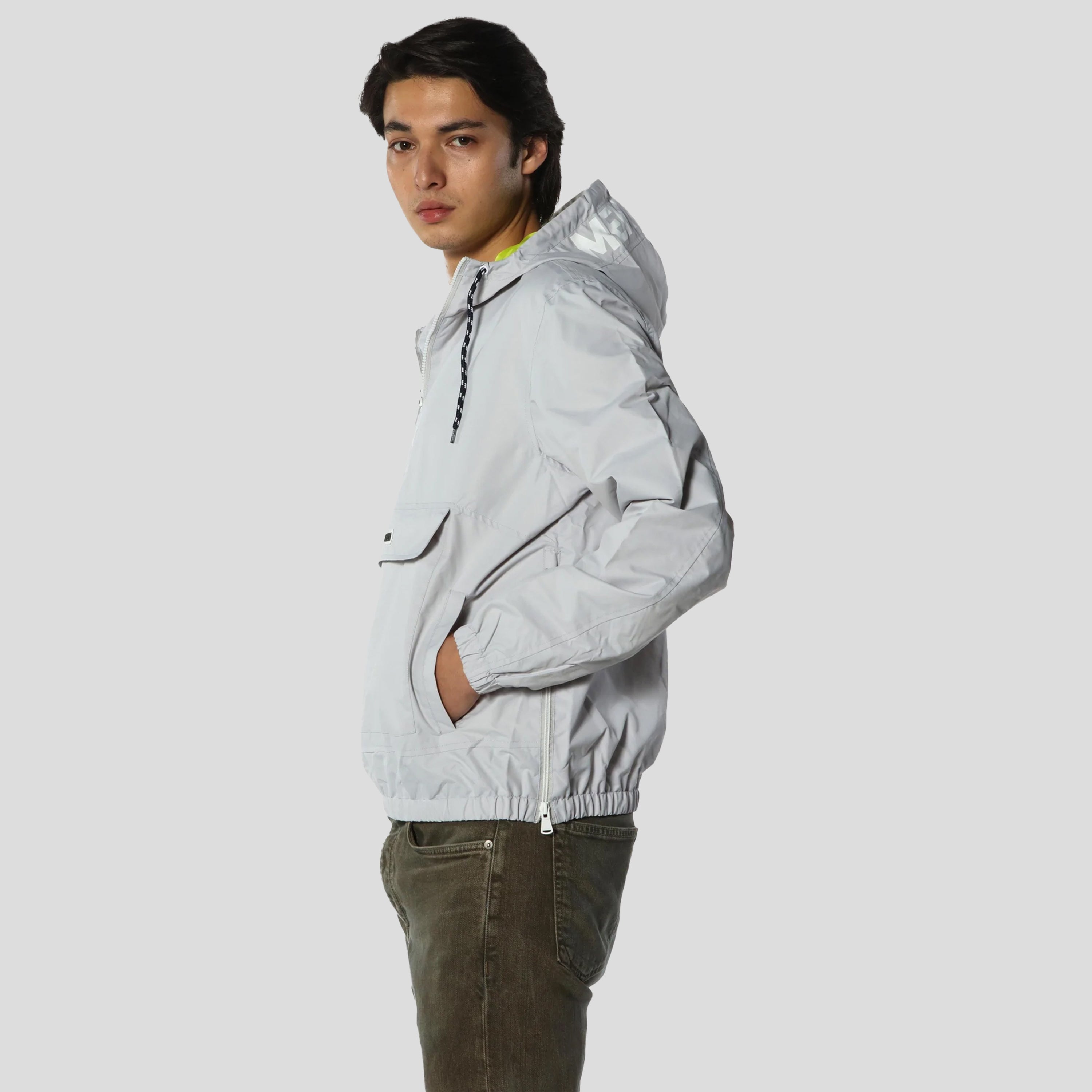 Men's Solid Popover Jacket Men's Jackets Members Only 