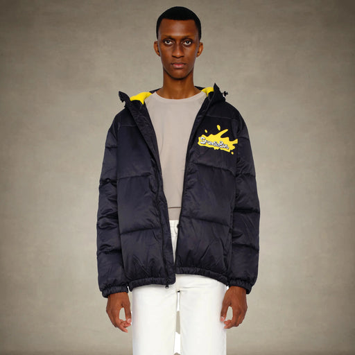Mens SpongeBob Puffer Jacket Members Only® Black 2XL 