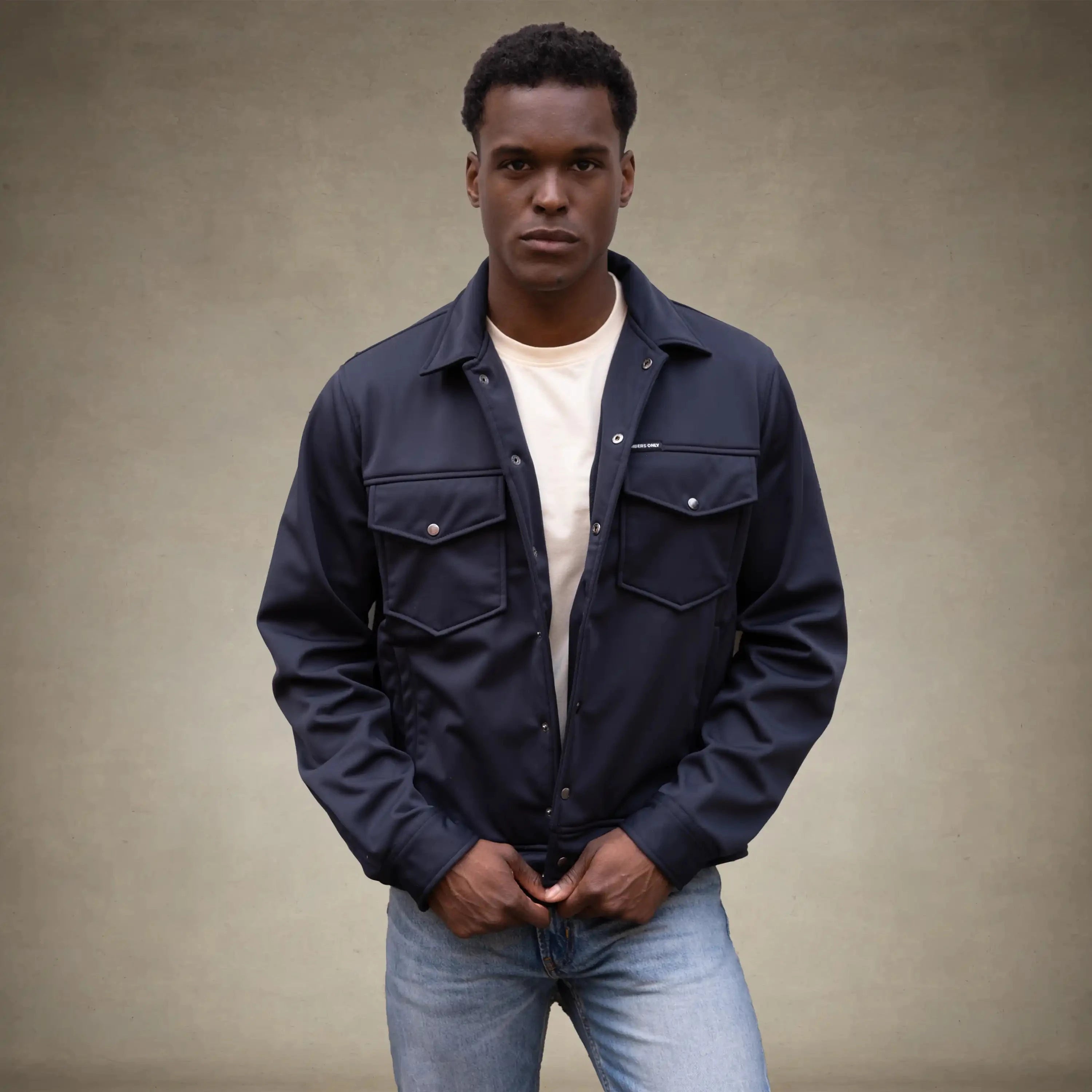 Men's Soft Shell Shirt Jacket Men's Iconic Jacket Members Only® 