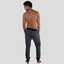 Men's Flannel Jogger Lounge Pants - GREY/RED Men's Sleep Pant Members Only 