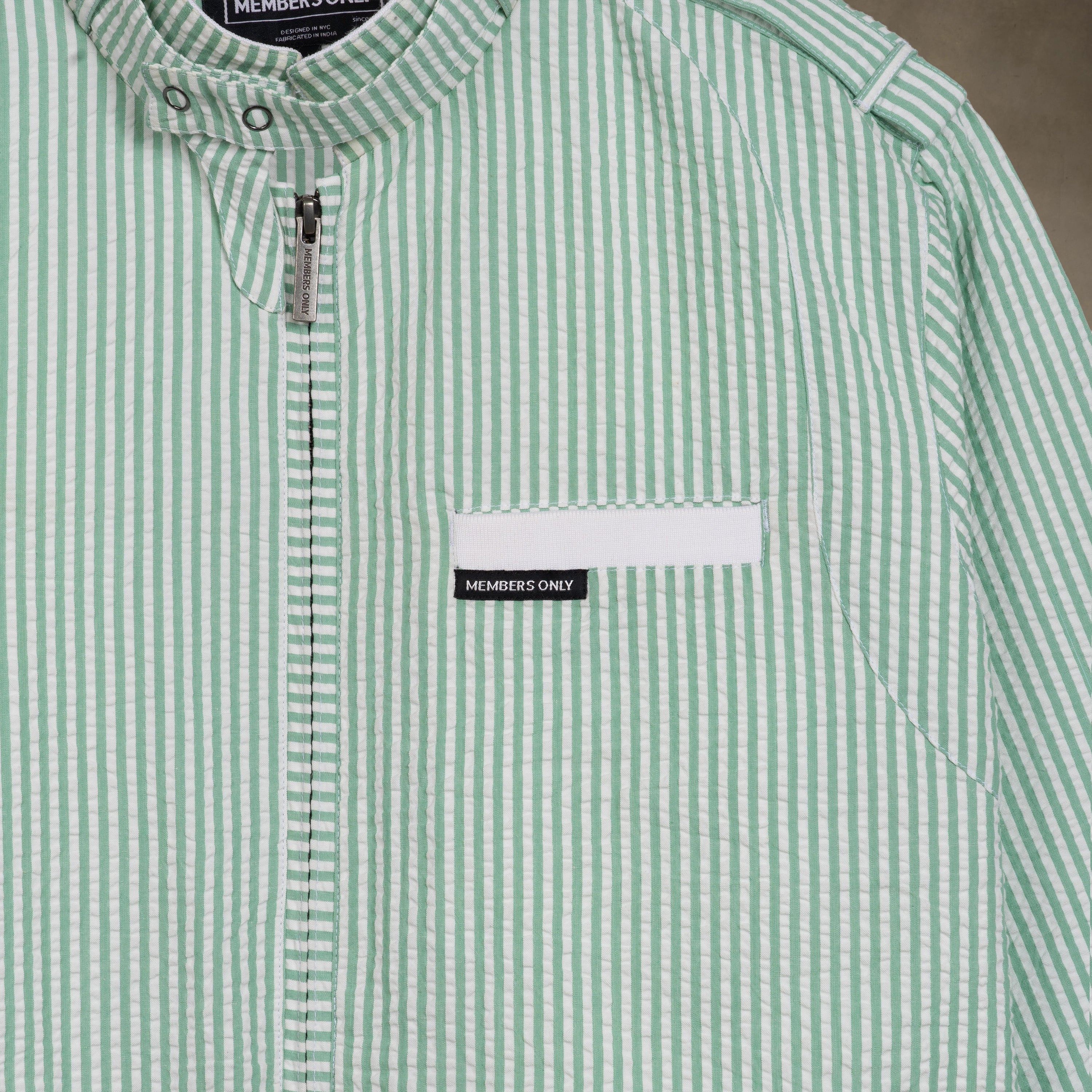 Men's Seersucker Iconic Racer Jacket