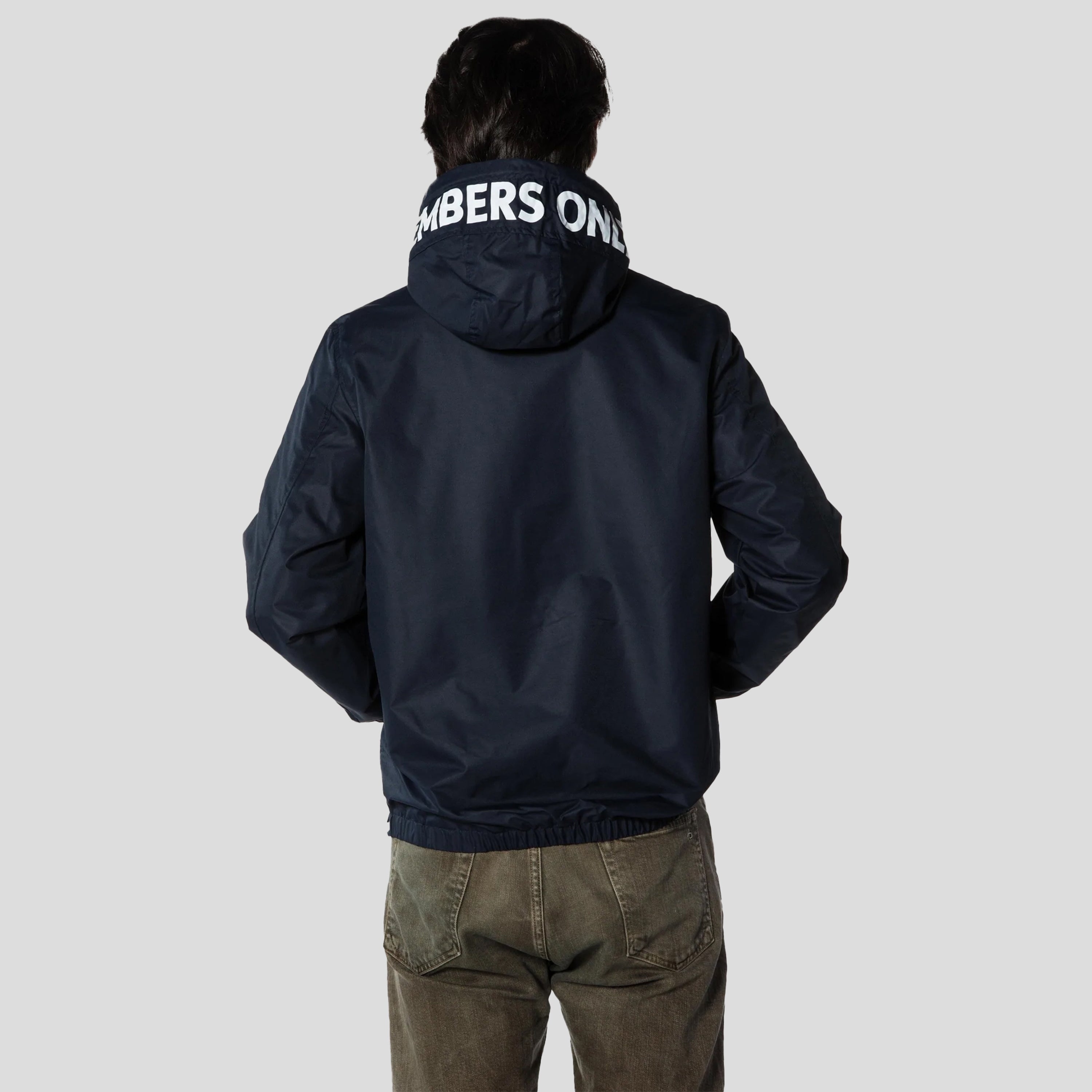 Men's Solid Popover Jacket Men's Jackets Members Only 