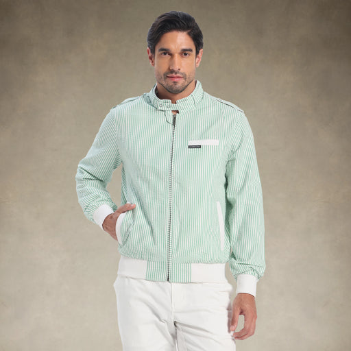 Men's Seersucker Iconic Racer Jacket