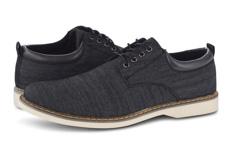 Men's Chambray Oxford Shoes Members Only Black 8 