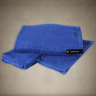 Wide Wale Towels Towels Members Only Washcloth Blue 