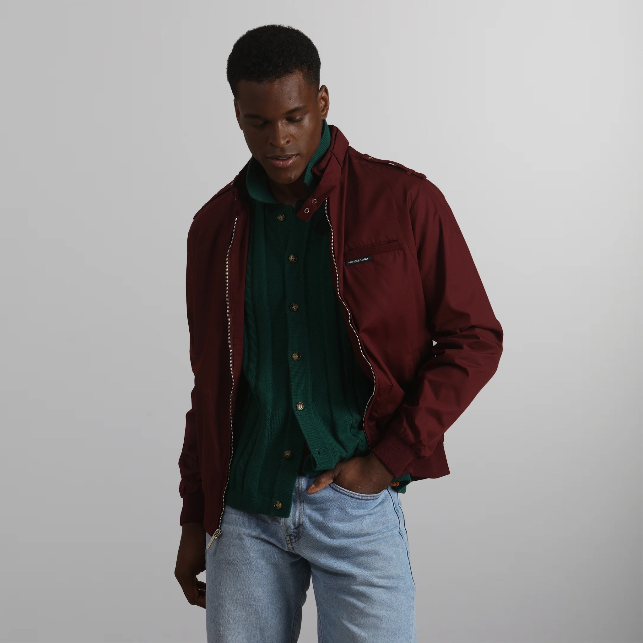 Men's Classic Iconic Racer Jacket Men's Iconic Jacket Members Only 