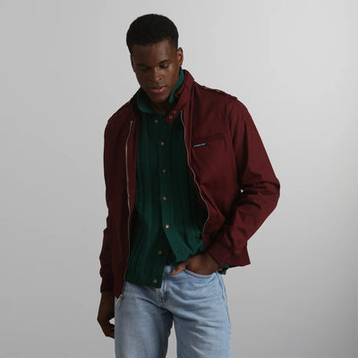 Men's Classic Iconic Racer Jacket Men's Iconic Jacket Members Only | Burgundy