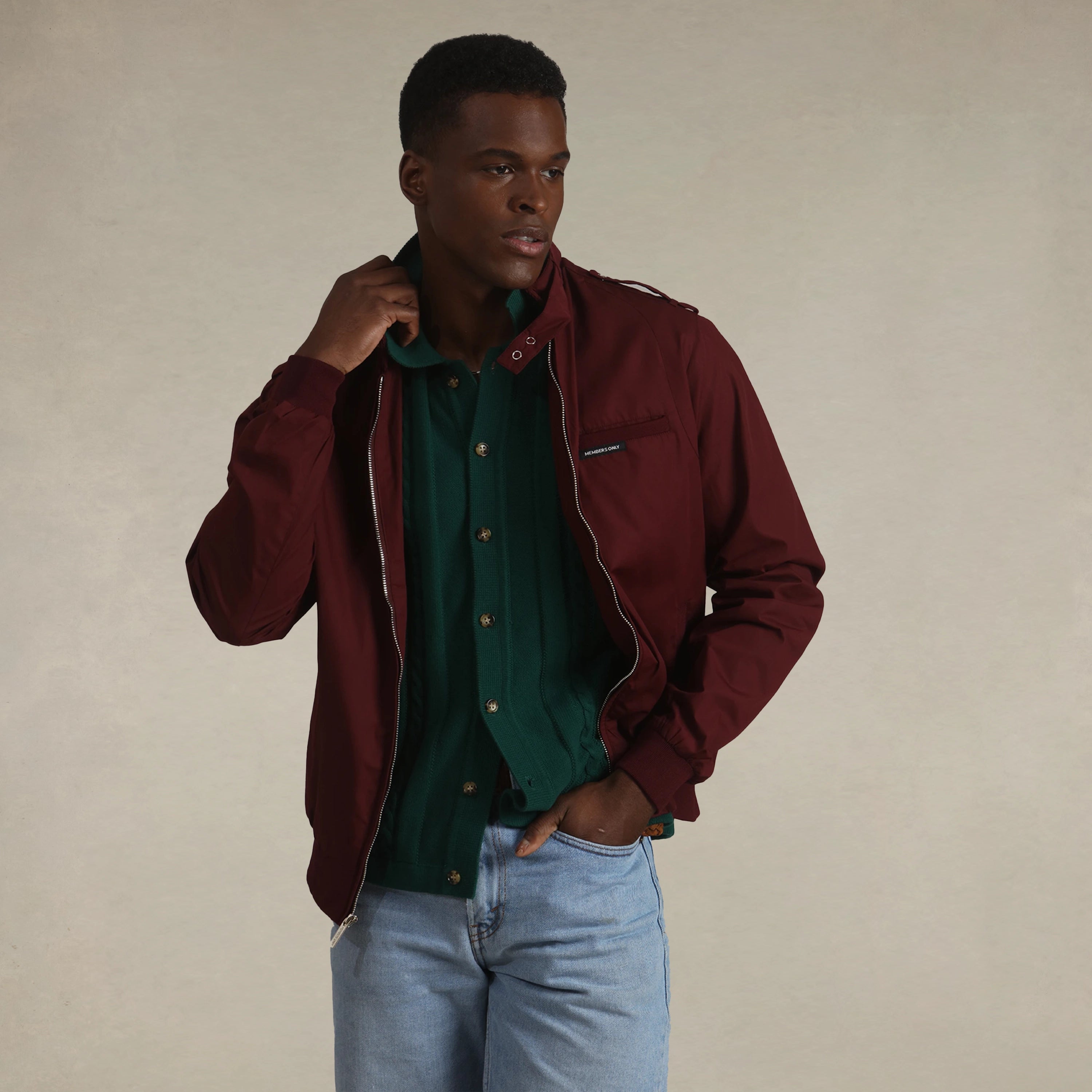 Men's Classic Iconic Racer Jacket Men's Iconic Jacket Members Only 