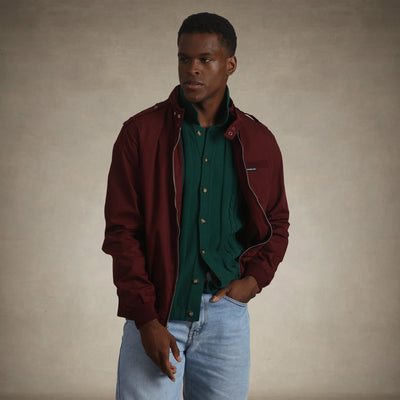 Men's Classic Iconic Racer Jacket Men's Iconic Jacket Members Only® Burgundy Small 