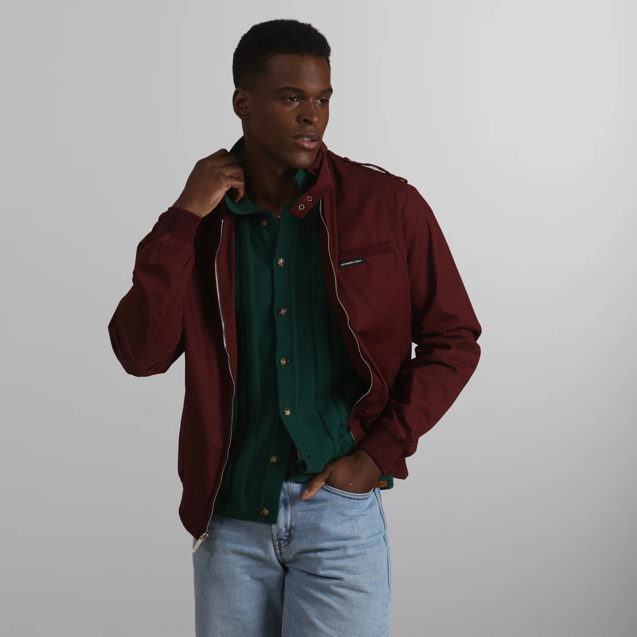 Men's Classic Iconic Racer Jacket Men's Iconic Jacket Members Only 