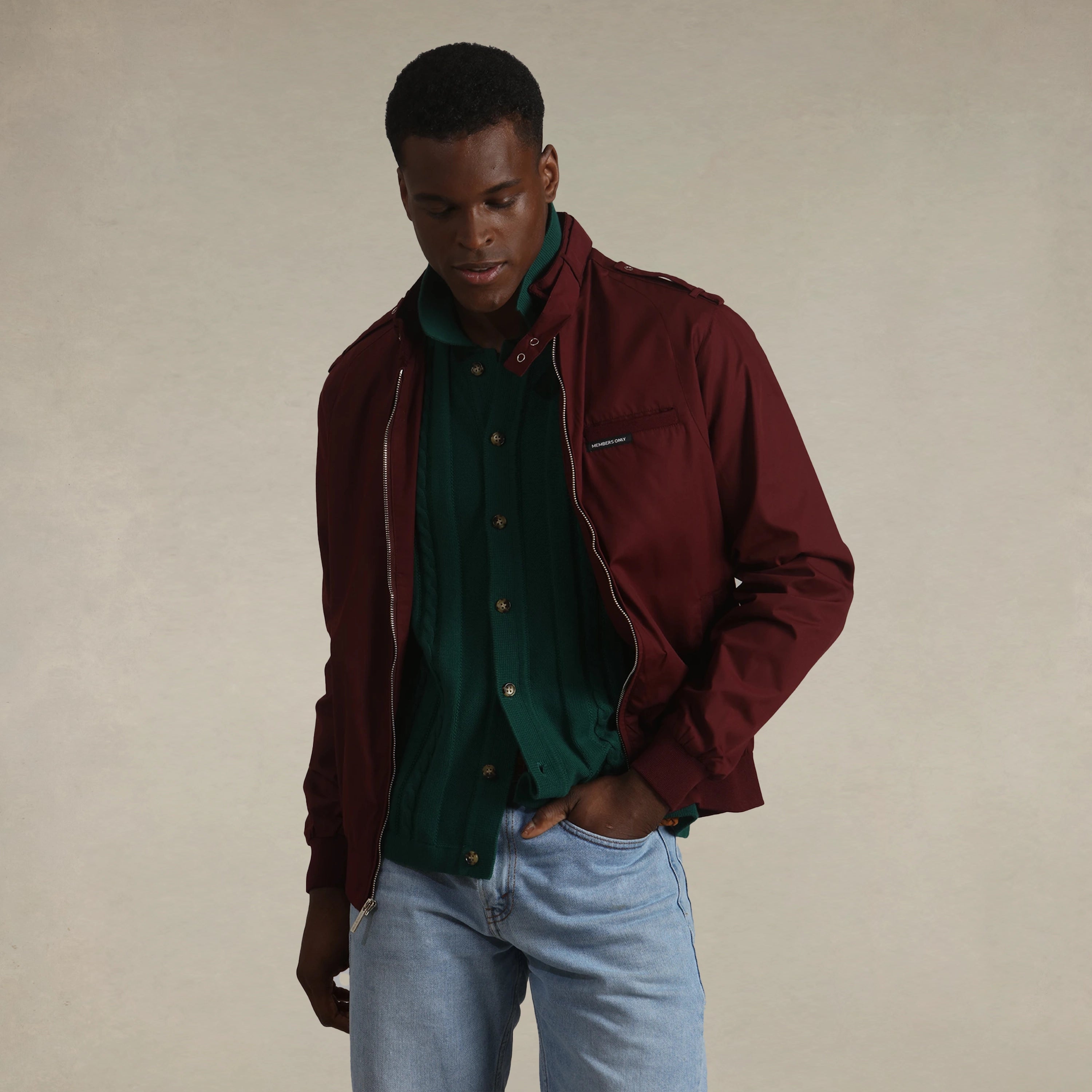 Men's Classic Iconic Racer Jacket Men's Iconic Jacket Members Only 