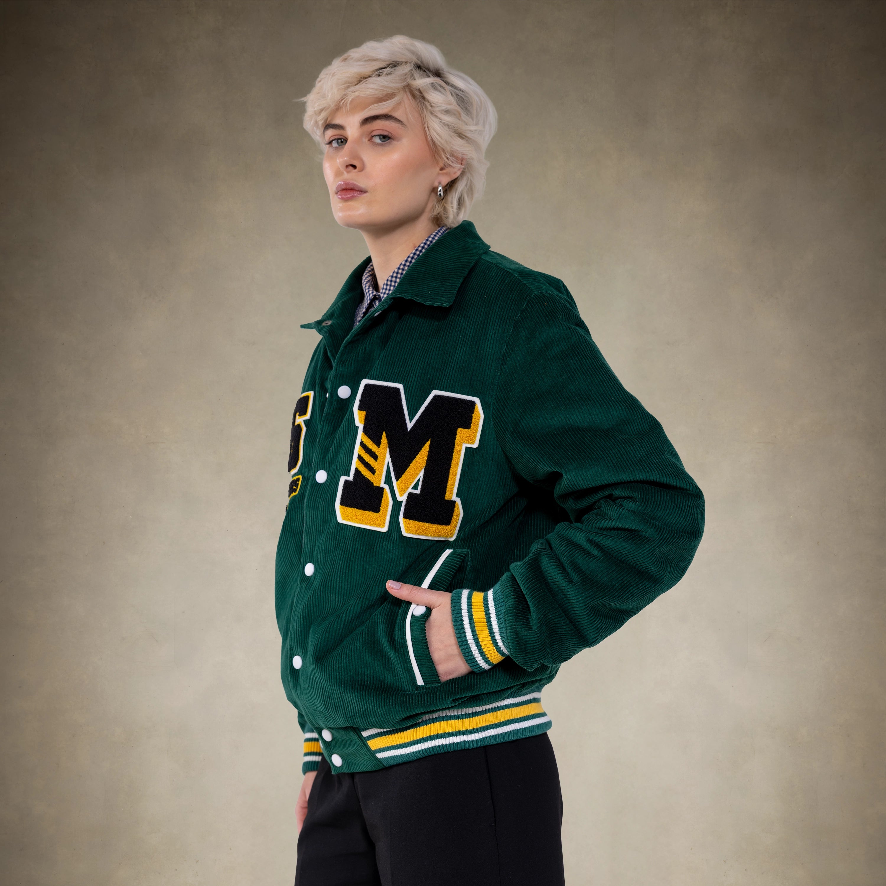 Women's Corduroy Varsity Jacket