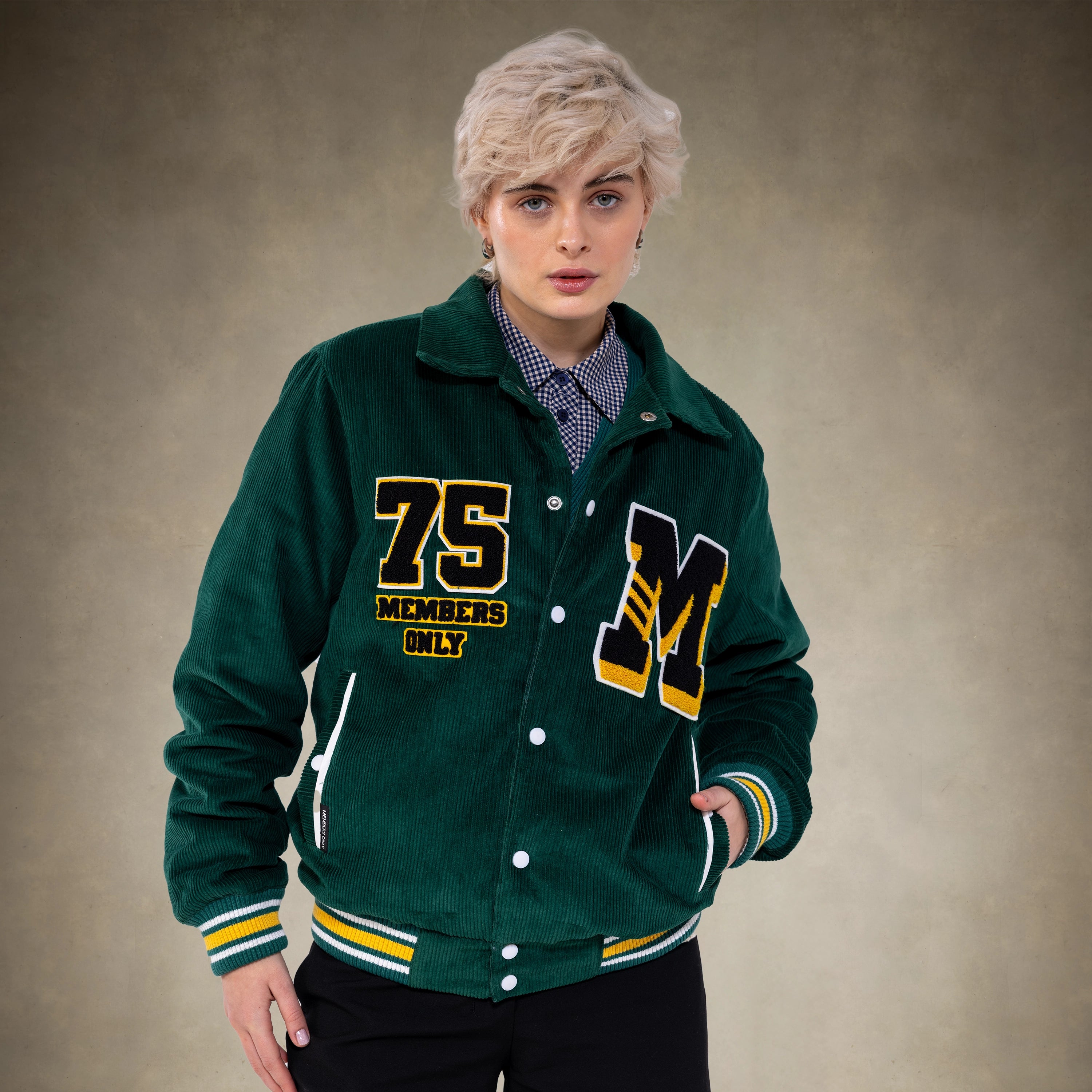 Women's Corduroy Varsity Jacket