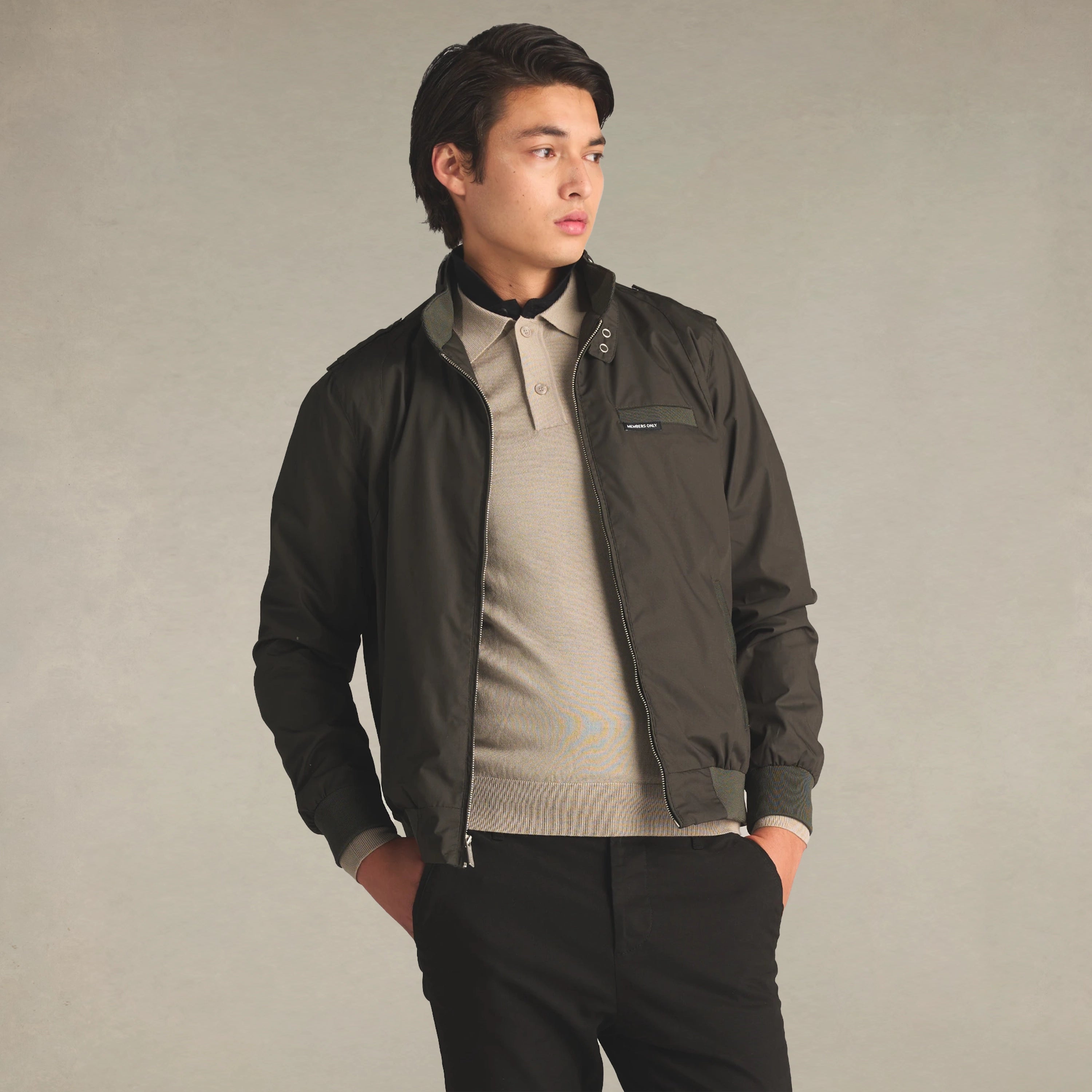 Men's Classic Iconic Racer Jacket Men's Iconic Jacket Members Only 