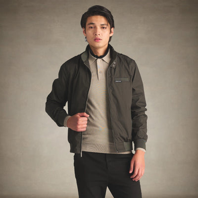 Men's Classic Iconic Racer Jacket Men's Iconic Jacket Members Only® Dark Green Small 