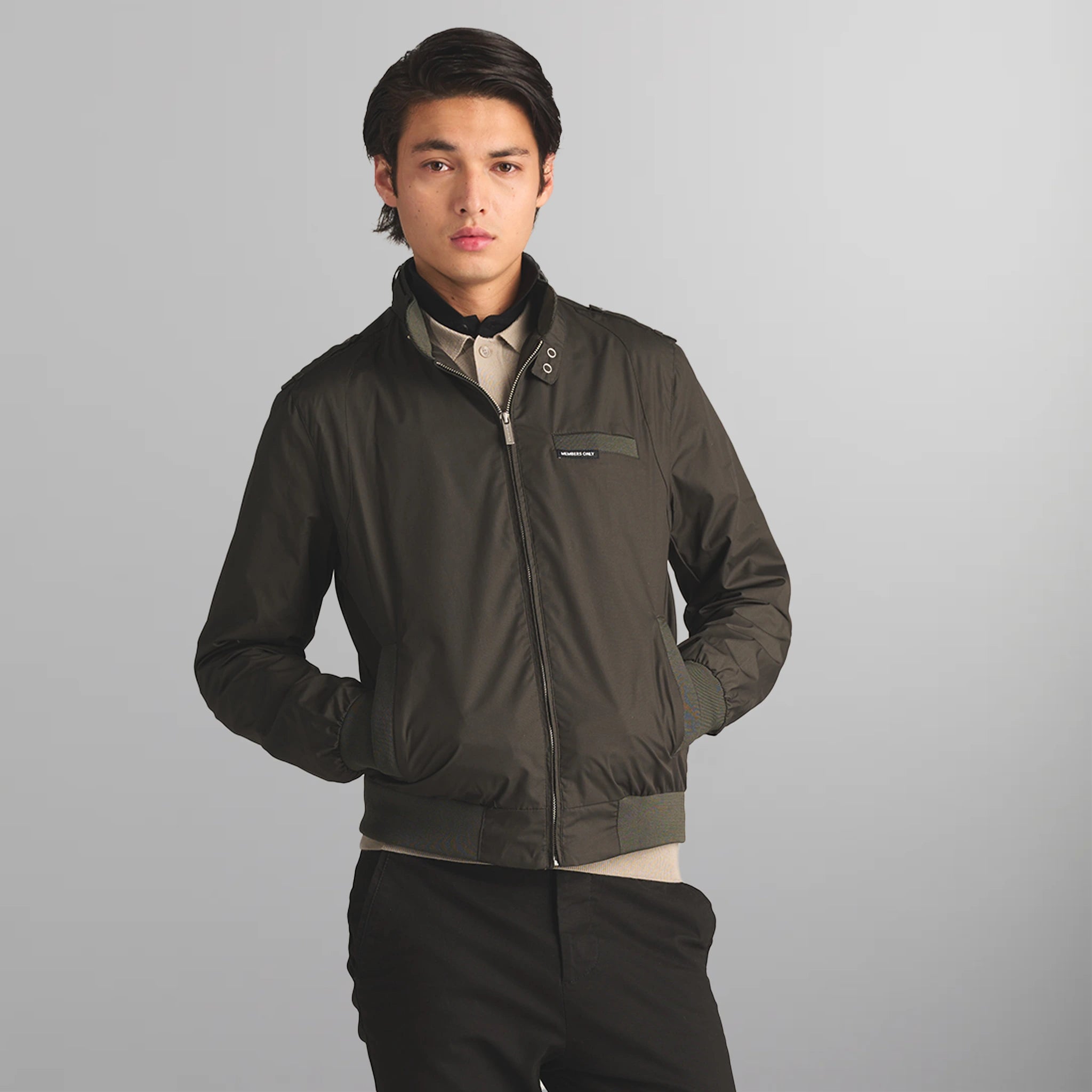 Men's Classic Iconic Racer Jacket Men's Iconic Jacket Members Only 