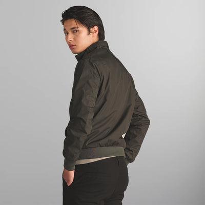 Men's Classic Iconic Racer Jacket Men's Iconic Jacket Members Only | Dark Green