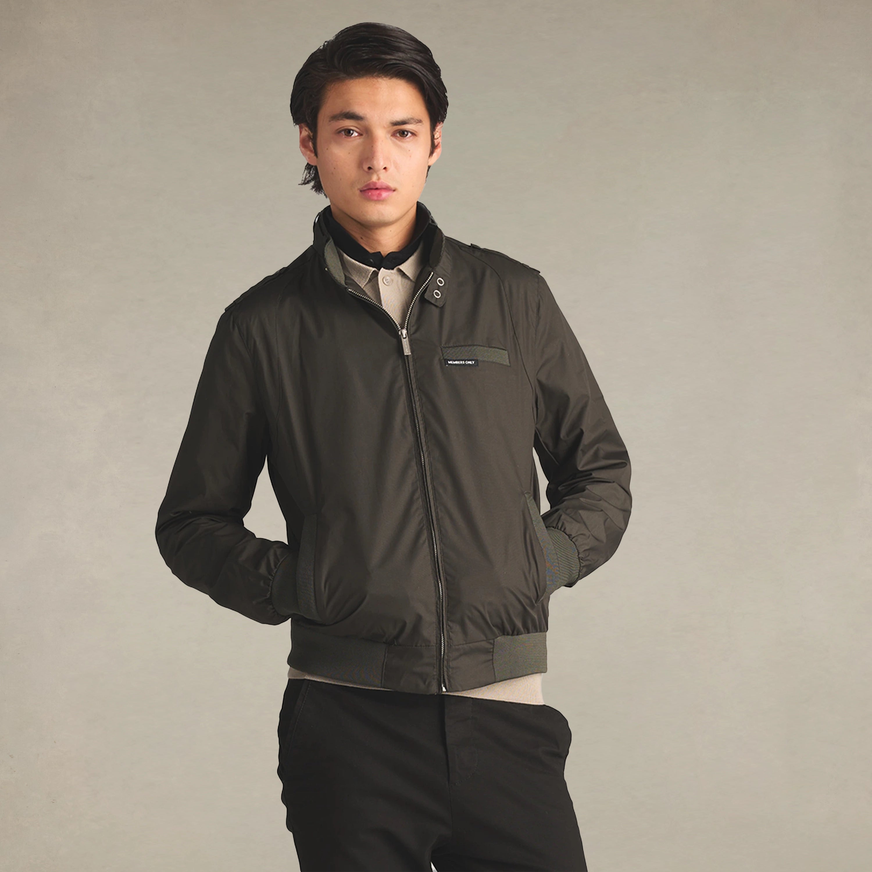 Men's Classic Iconic Racer Jacket Men's Iconic Jacket Members Only 