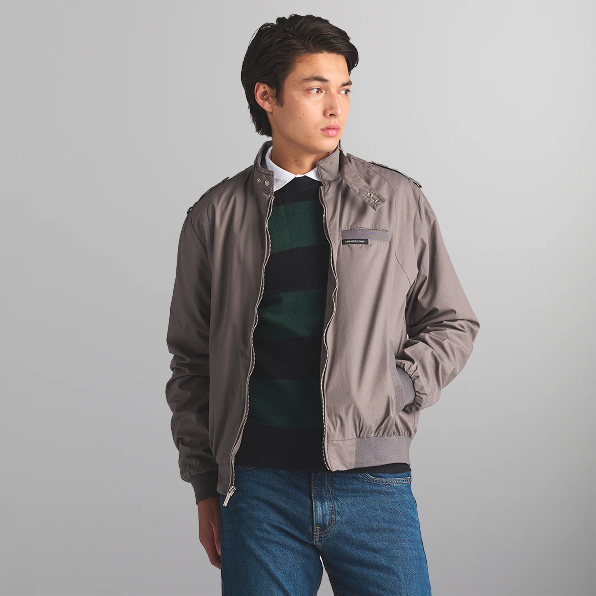 Men's Classic Iconic Racer Jacket Men's Iconic Jacket Members Only 