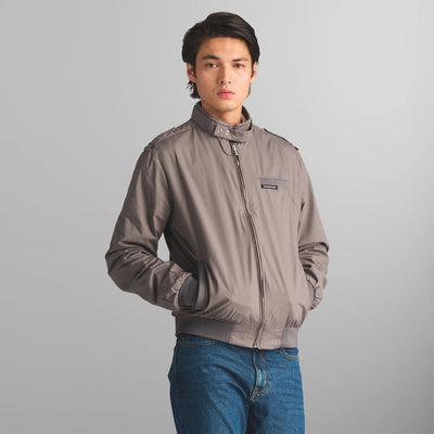 Men's Classic Iconic Racer Jacket Men's Iconic Jacket Members Only | Grey