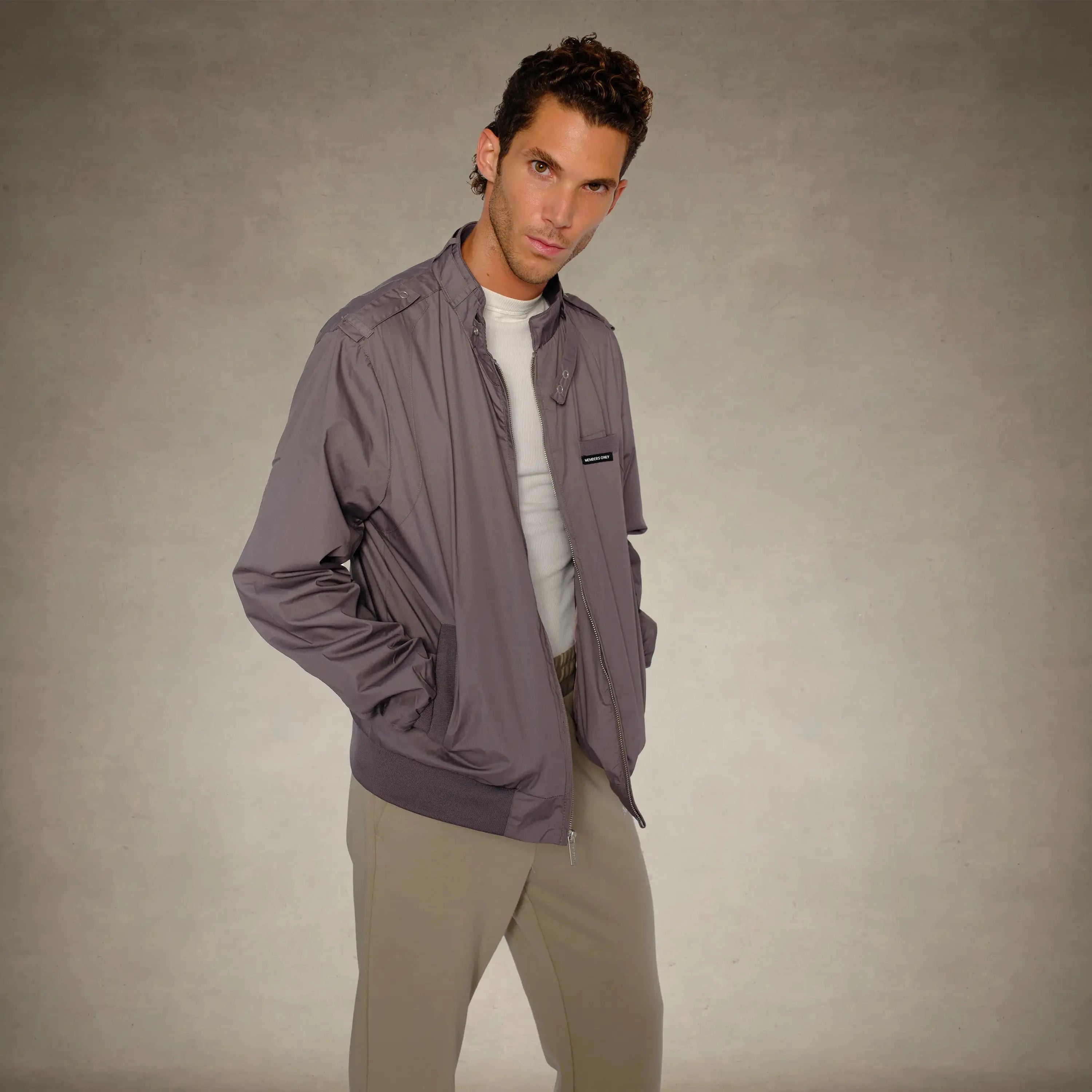 Men's Big & Tall Classic Iconic Racer Jacket Unisex Members Only® 