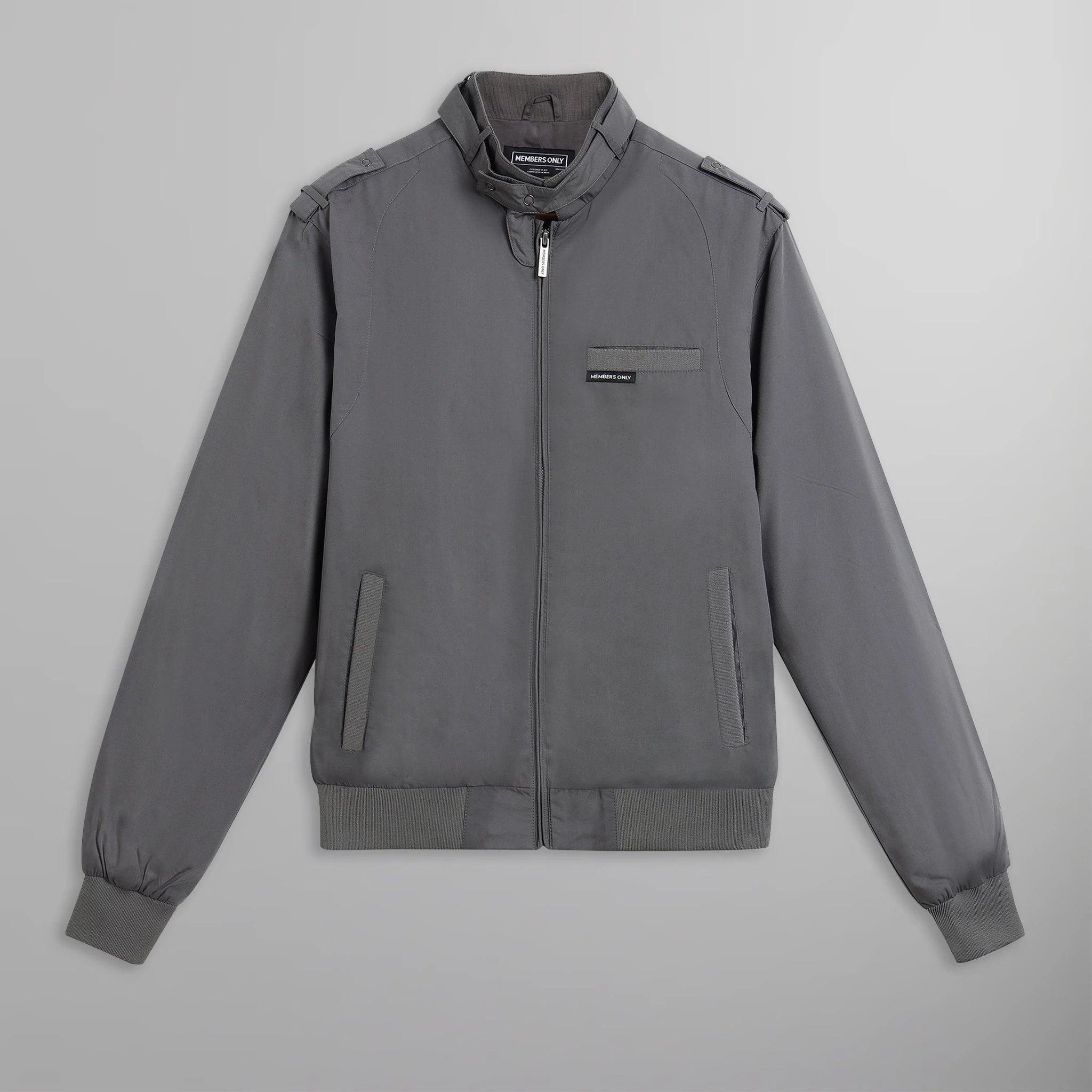 Members only racer jacket grey best sale