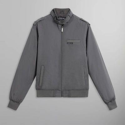 Men's Classic Iconic Racer Jacket Men's Iconic Jacket Members Only Grey Small