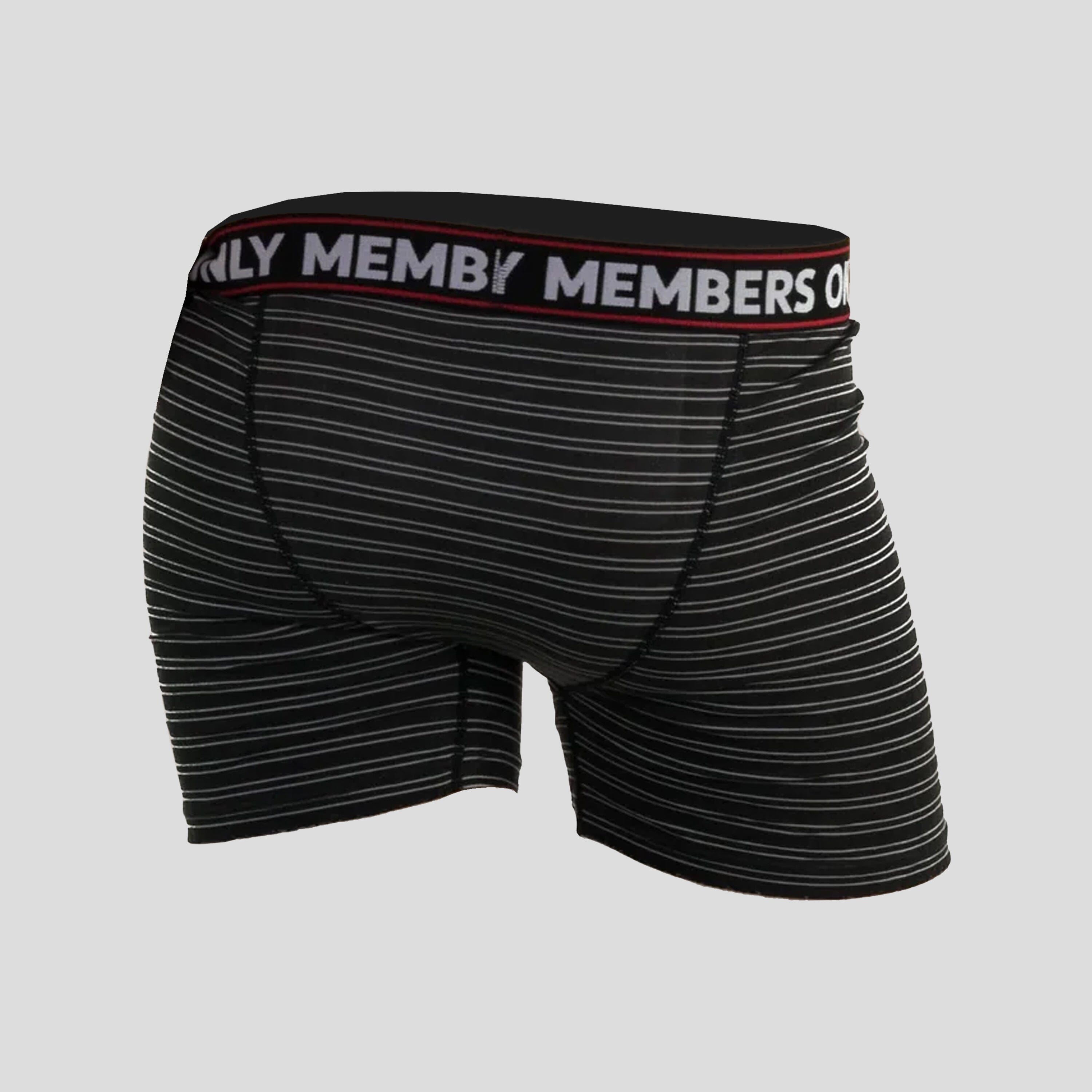 Men's Spandex Athletic Stripe Boxer Briefs – Members Only®