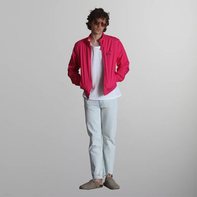 Men's Classic Iconic Racer Jacket Men's Iconic Jacket Members Only | Hot Pink