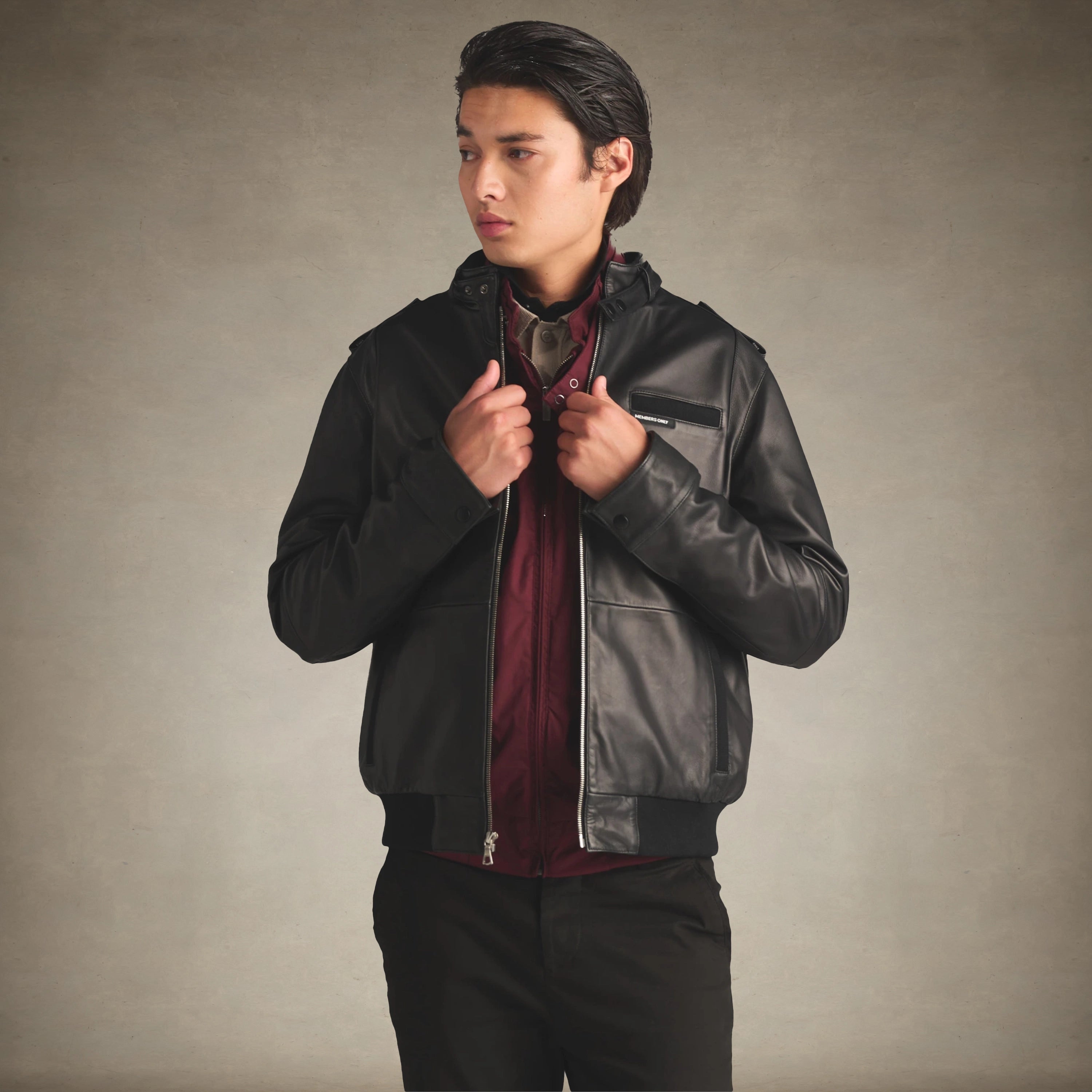 Men's Lambskin Iconic Jacket Men's Iconic Jacket Members Only 