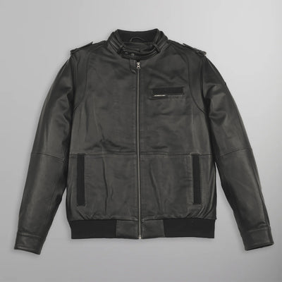 Men's Lambskin Iconic Jacket Men's Iconic Jacket Members Only  | Black