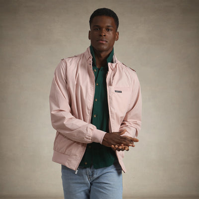 Men's Classic Iconic Racer Jacket Men's Iconic Jacket Members Only® Light Pink Small 