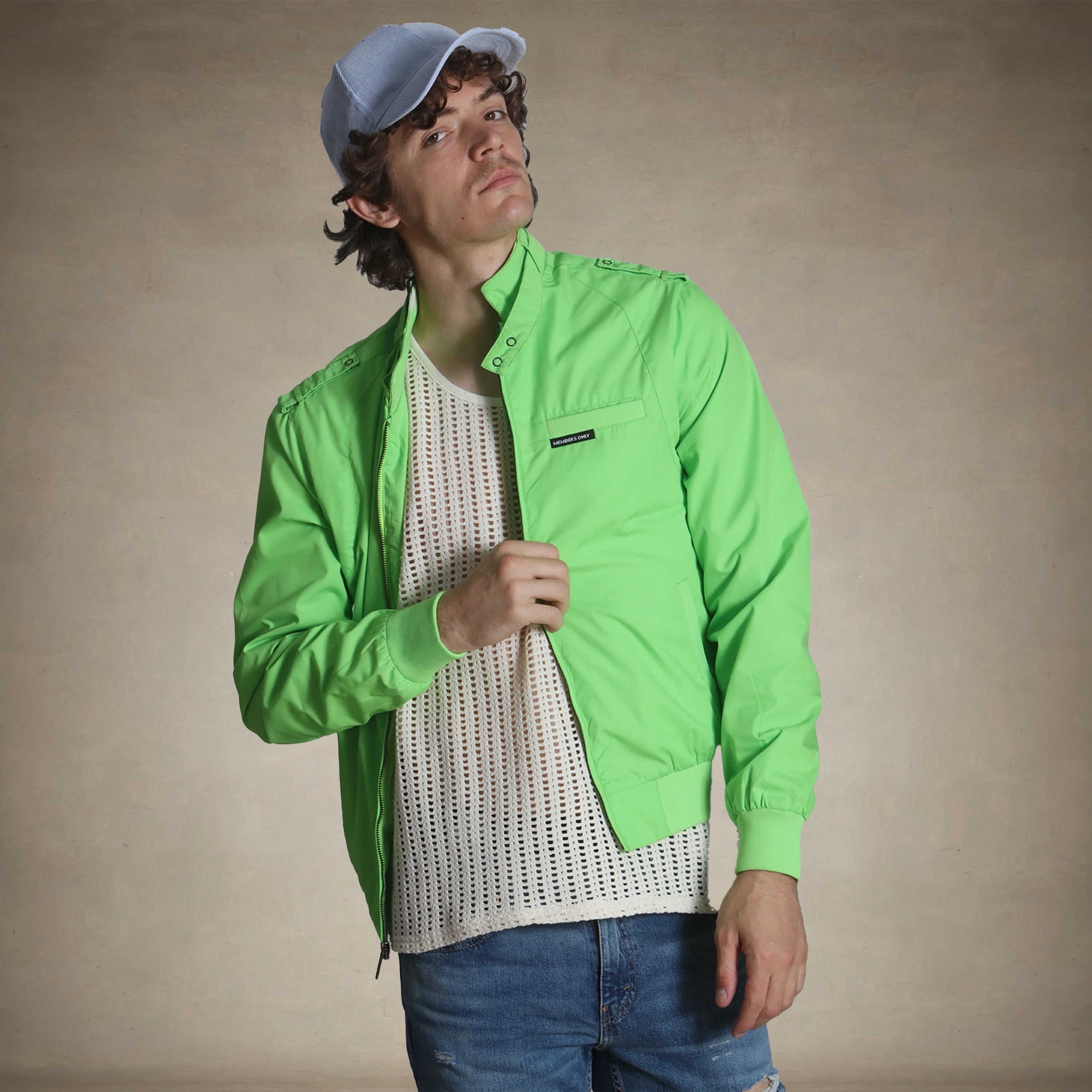 Men's Big & Tall Classic Iconic Racer Jacket Unisex Members Only® 