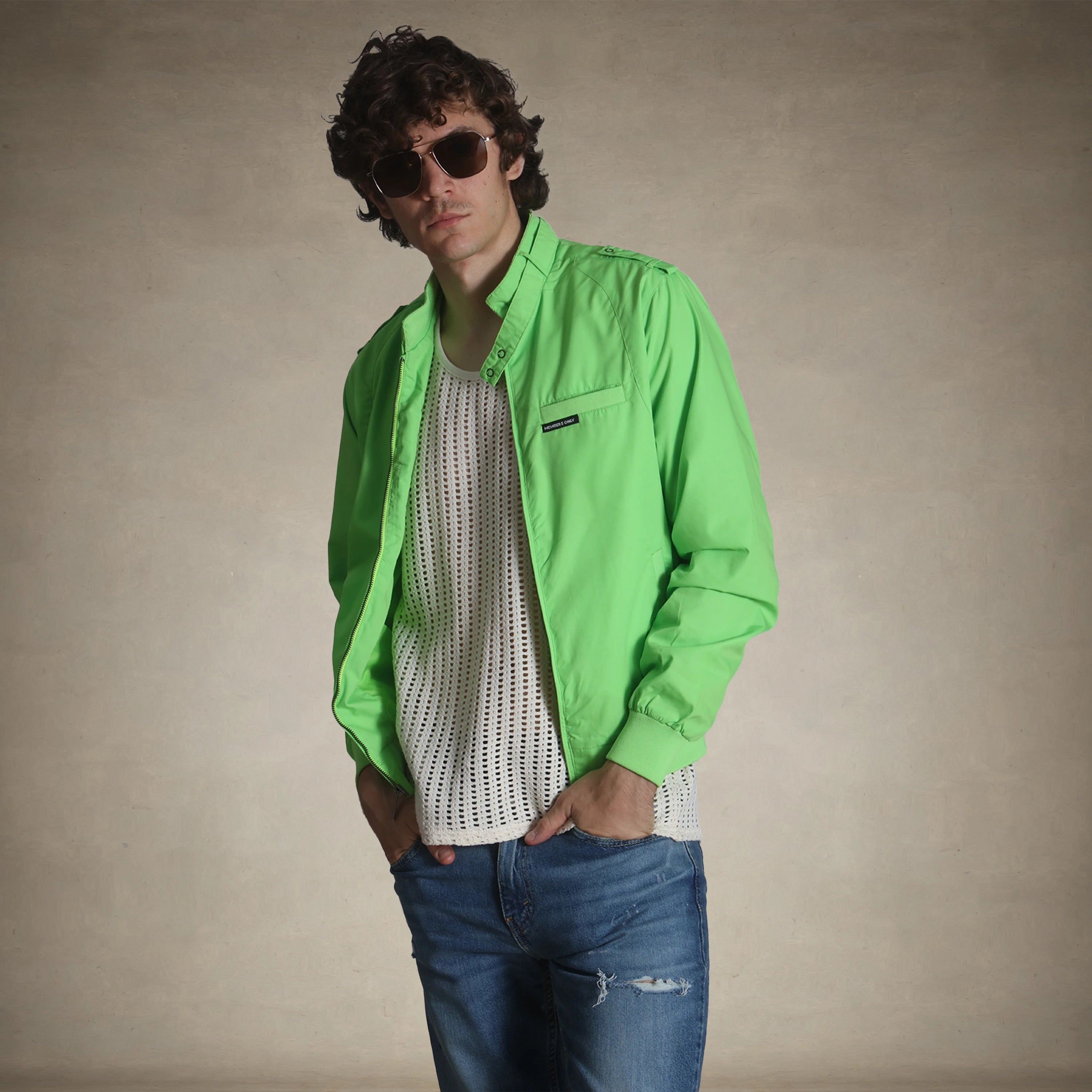 Men's Big & Tall Classic Iconic Racer Jacket Unisex Members Only® 