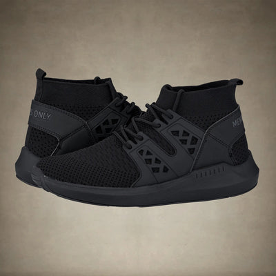 Men's Knit Sock Mono Fashion Sneaker - FINAL SALE Members Only® Black 12 