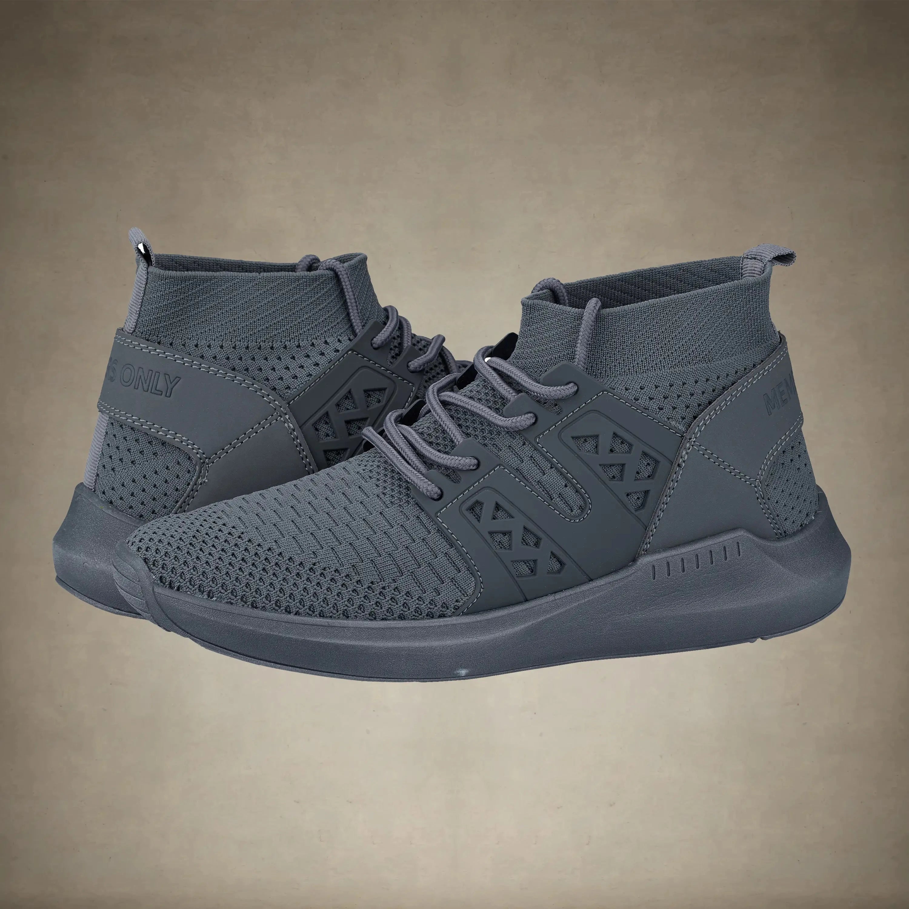 Men's Knit Sock Mono Fashion Sneaker - FINAL SALE Members Only® Grey 8 