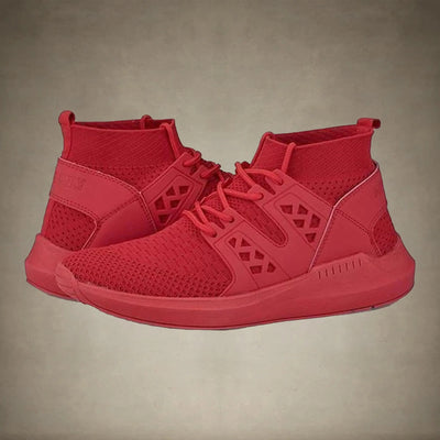 Men's Knit Sock Mono Fashion Sneaker - FINAL SALE Members Only® Red 8 