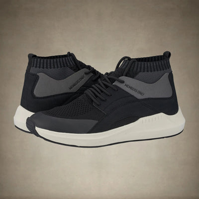 Men's Knit Sock Mesh Fashion Sneaker - FINAL SALE Men's Sneaker Members Only® Black 10 