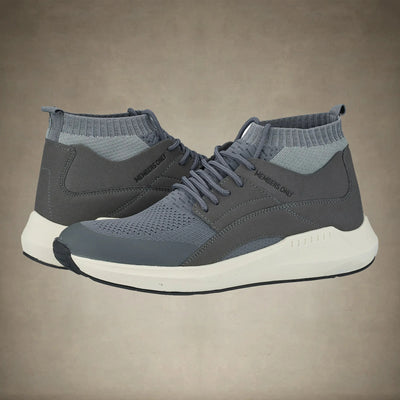 Men's Knit Sock Mesh Fashion Sneaker - FINAL SALE Men's Sneaker Members Only® Grey 10 