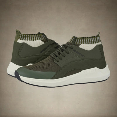 Men's Knit Sock Mesh Fashion Sneaker - FINAL SALE Men's Sneaker Members Only® Olive 10 