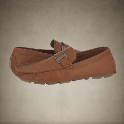 Men's Faux Leather Driving Shoes - FINAL SALE Members Only® Brown 8 