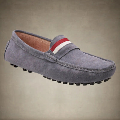 Men's Suede Leather Driving Shoes - FINAL SALE Members Only® Grey 10 