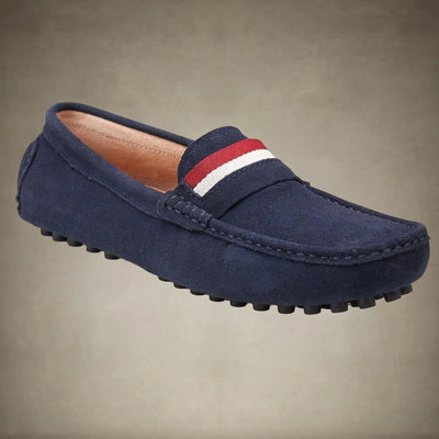 Men's Suede Leather Driving Shoes - FINAL SALE Members Only® Navy 10 