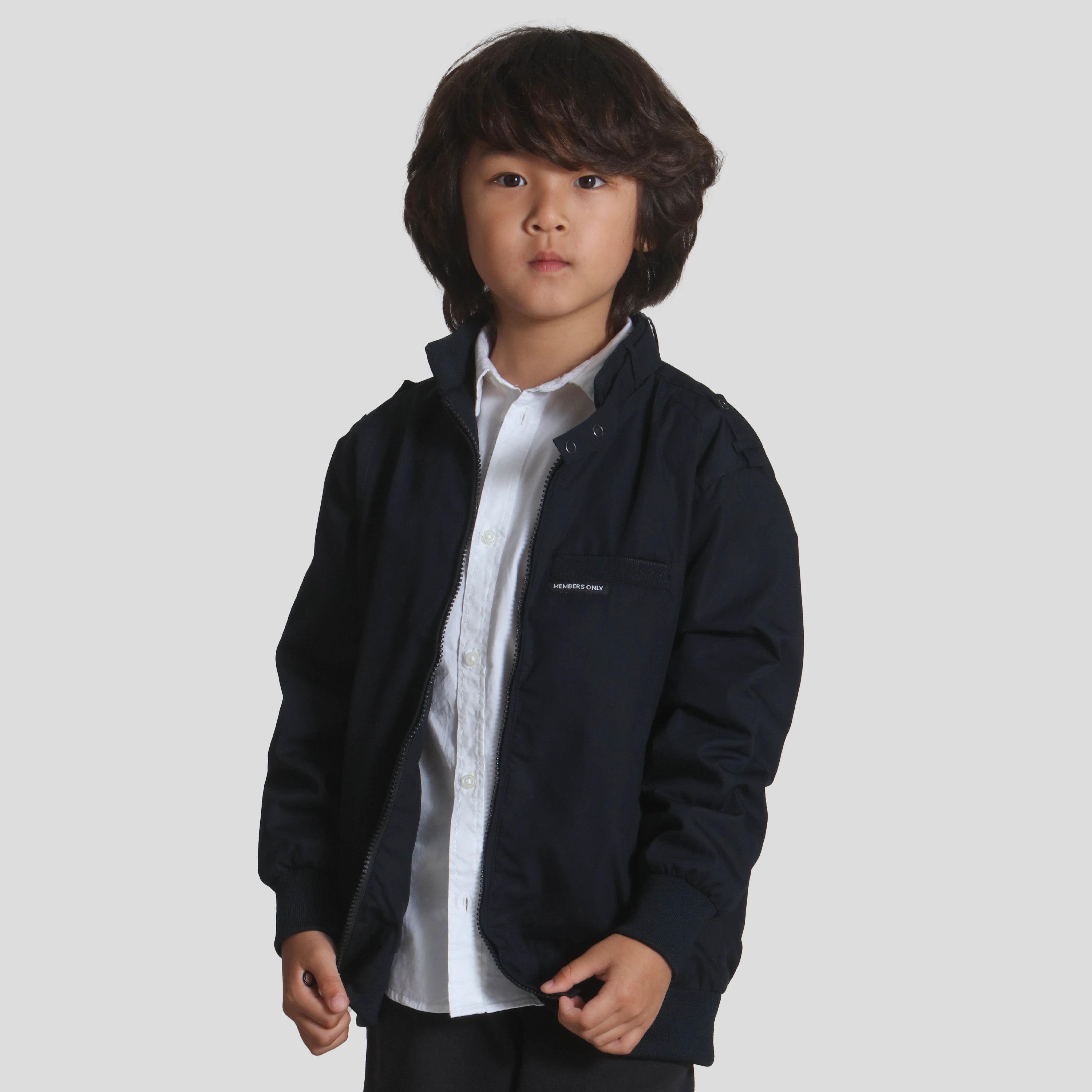 Boy's Iconic Racer Jacket Kid's Jacket Members Only Black 2T 